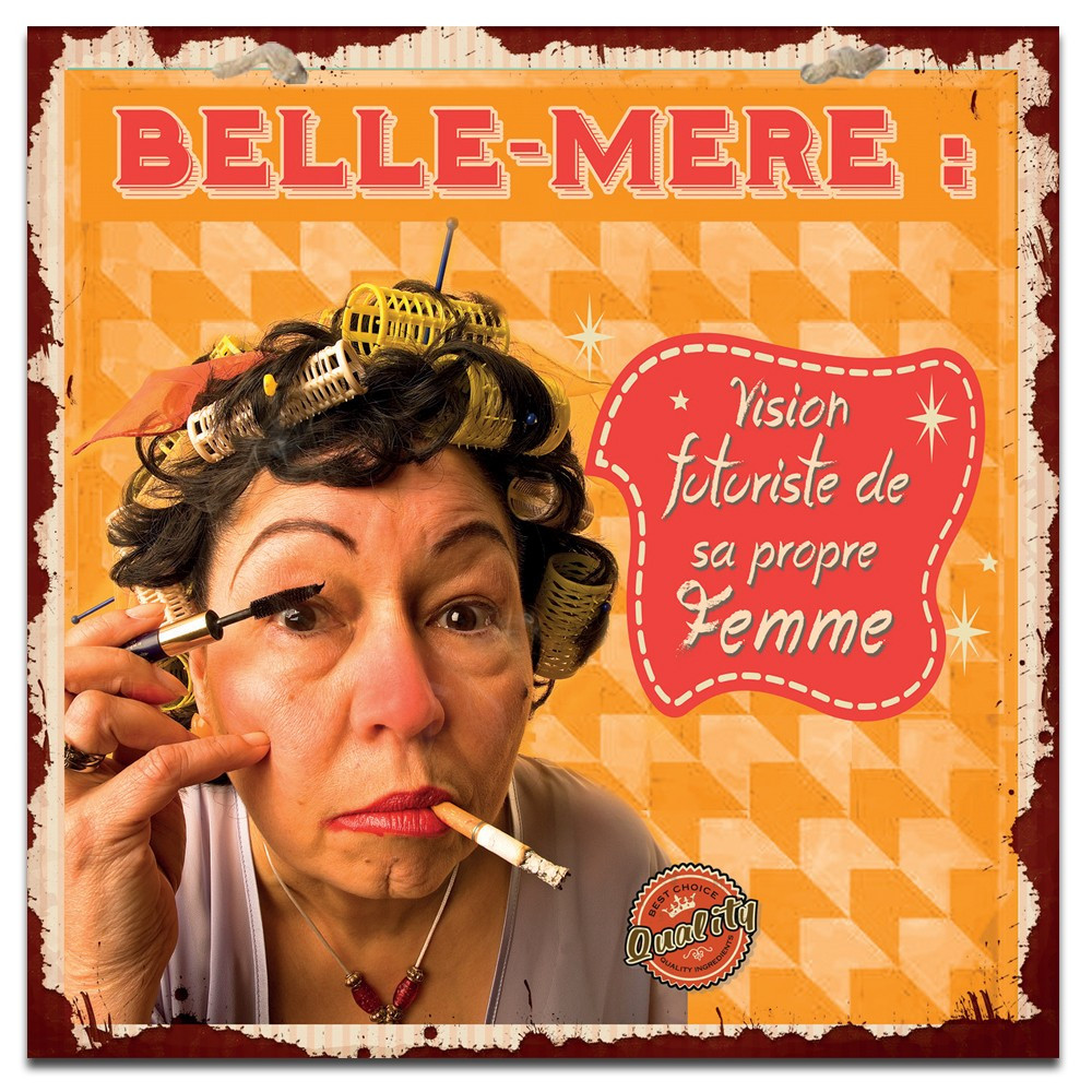 Plaque Métal Belle Mère 895 
