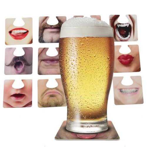 Dessous de verre bouches