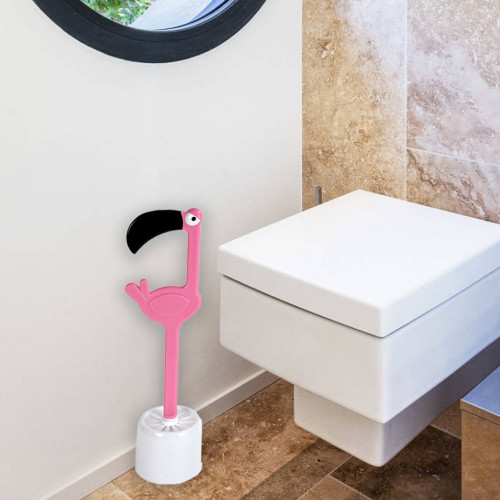 Brosse de toilettes Flamant rose