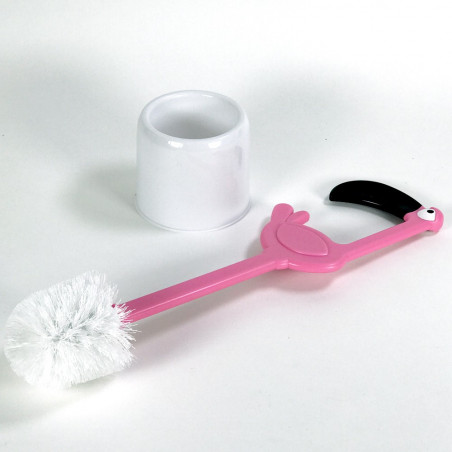 Brosse de toilettes Flamant rose