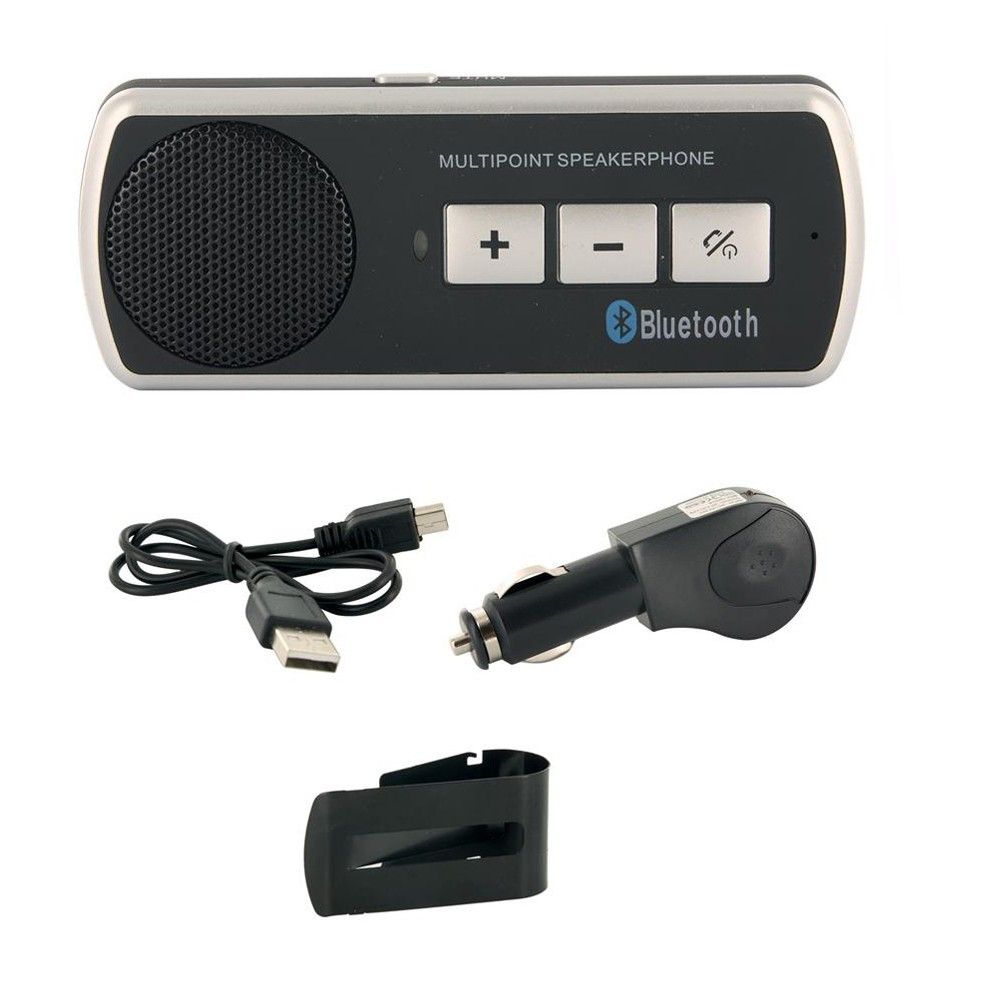 Kit Mains Libres Bluetooth T'nB Avec Fixation Pare-soleil - Bluetooth 5.0, Batterie 400 MAh - Portée 10 M