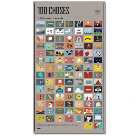 Poster 100 choses à faire avant de mourir