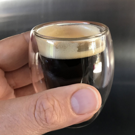 2 tasses à café double paroi