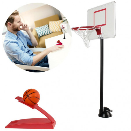 Jeu de basket de bureau inox