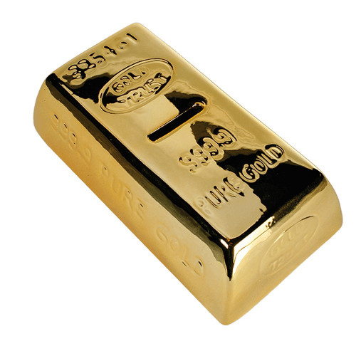 Tirelire Lingot d’Or – Tirelire Originale en Forme de Lingot - Mycrazystuff