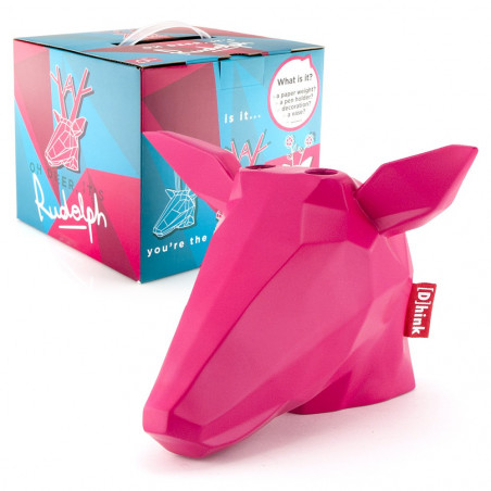 Tête de Renne Fuchsia Multifonctions - Décoration Insolite - MyCrazyStuff