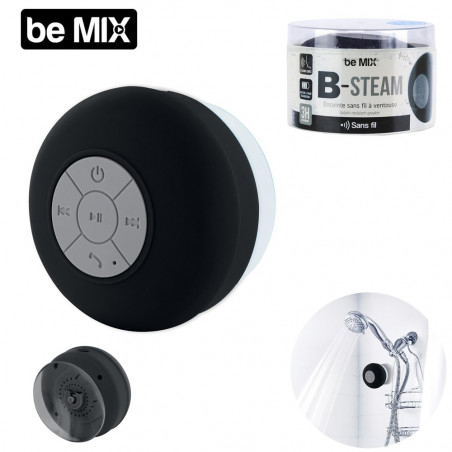 Enceinte de douche bluetooth Noire