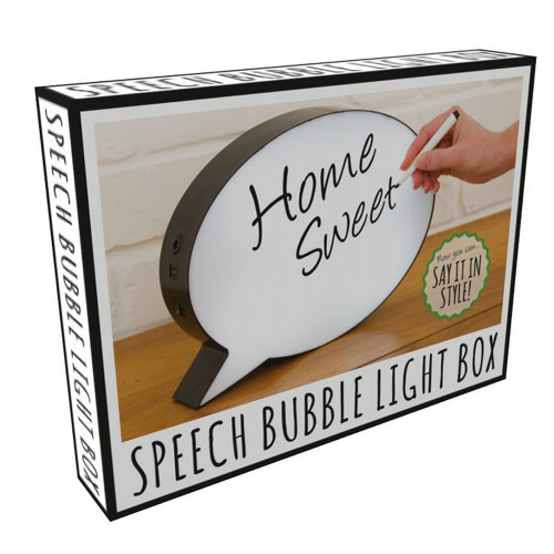 Bulle de BD lumineuse à message personnalisable