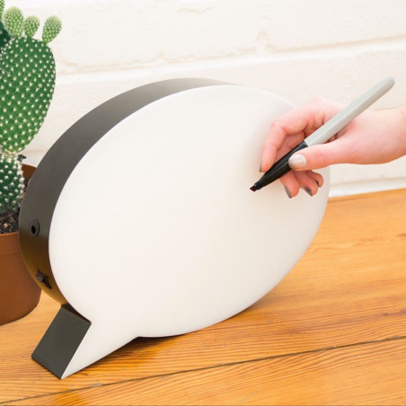 Bulle de BD lumineuse à message personnalisable