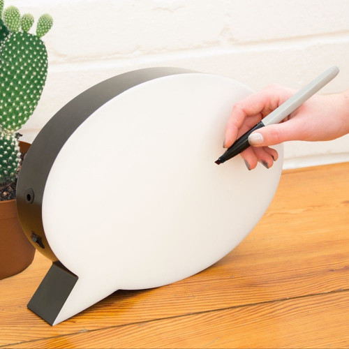 Bulle de BD lumineuse à message personnalisable