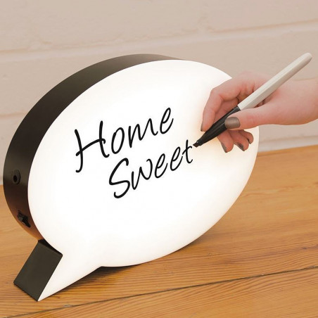 Bulle de BD lumineuse à message personnalisable