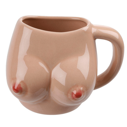 Mug Gougoutte – Mug Humoristique en Forme de Seins - Mycrazystuff