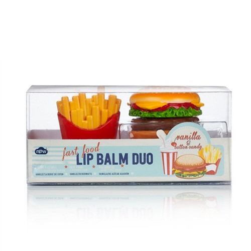 2 baumes à lèvres Burger Frites