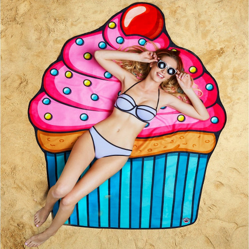 Serviette de plage géante Cupcake