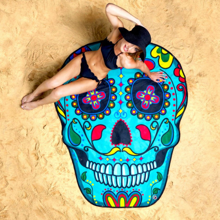 Serviette de plage géante Tête de mort