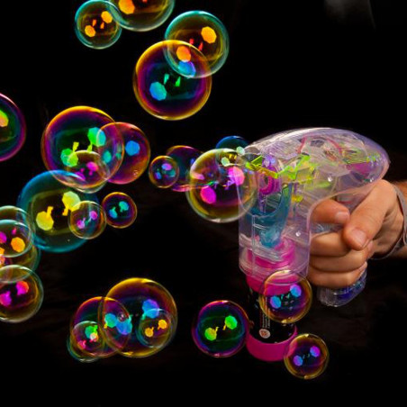 Pistolet à bulles lumineux