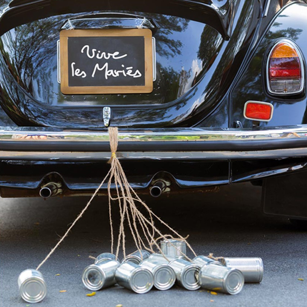 Mini nœud décoration voiture mariage (lot de 20)