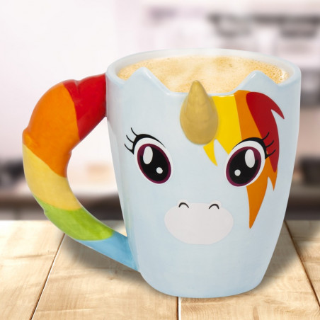 Mug licorne arc-en-ciel