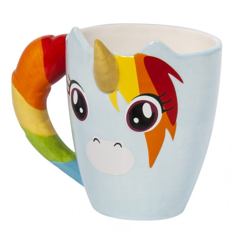 Mug licorne arc-en-ciel