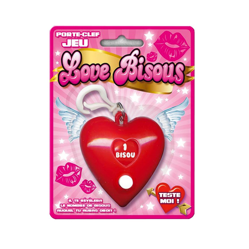Porte-clé jeu des bisous