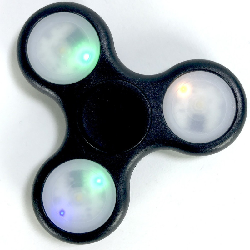 Hand spinner lumineux, gadget anti-stress Led
