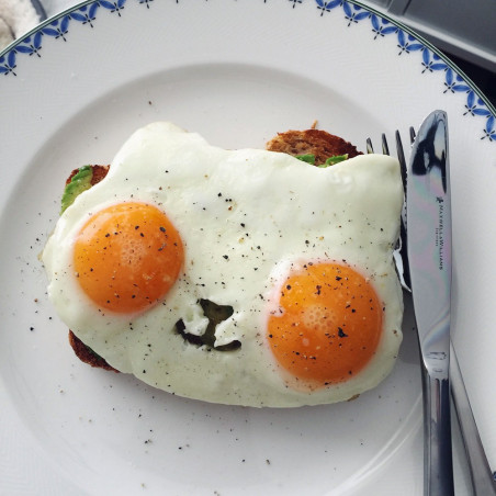 Moule pour oeuf au plat petit chat