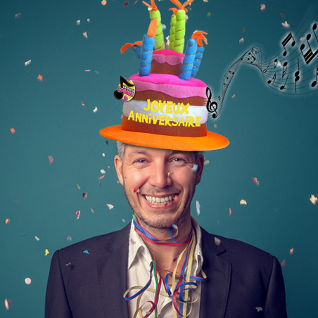 Chapeau anniversaire musical