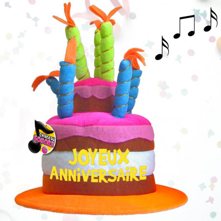 Chapeau anniversaire musical