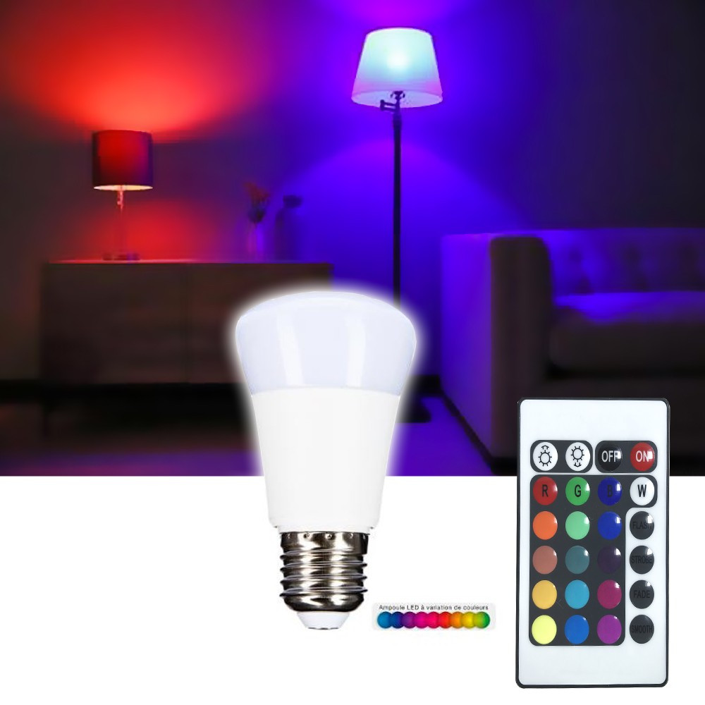 Ampoule led multicolore à 10,95