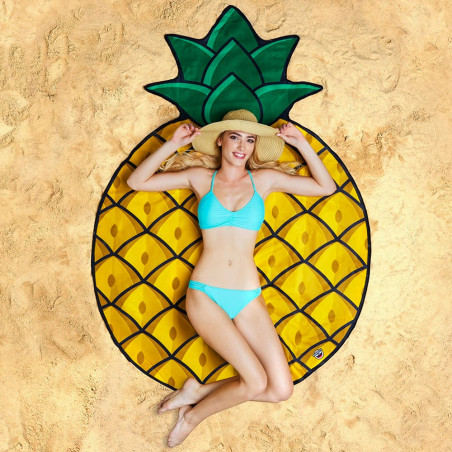 Serviette de plage géante Ananas