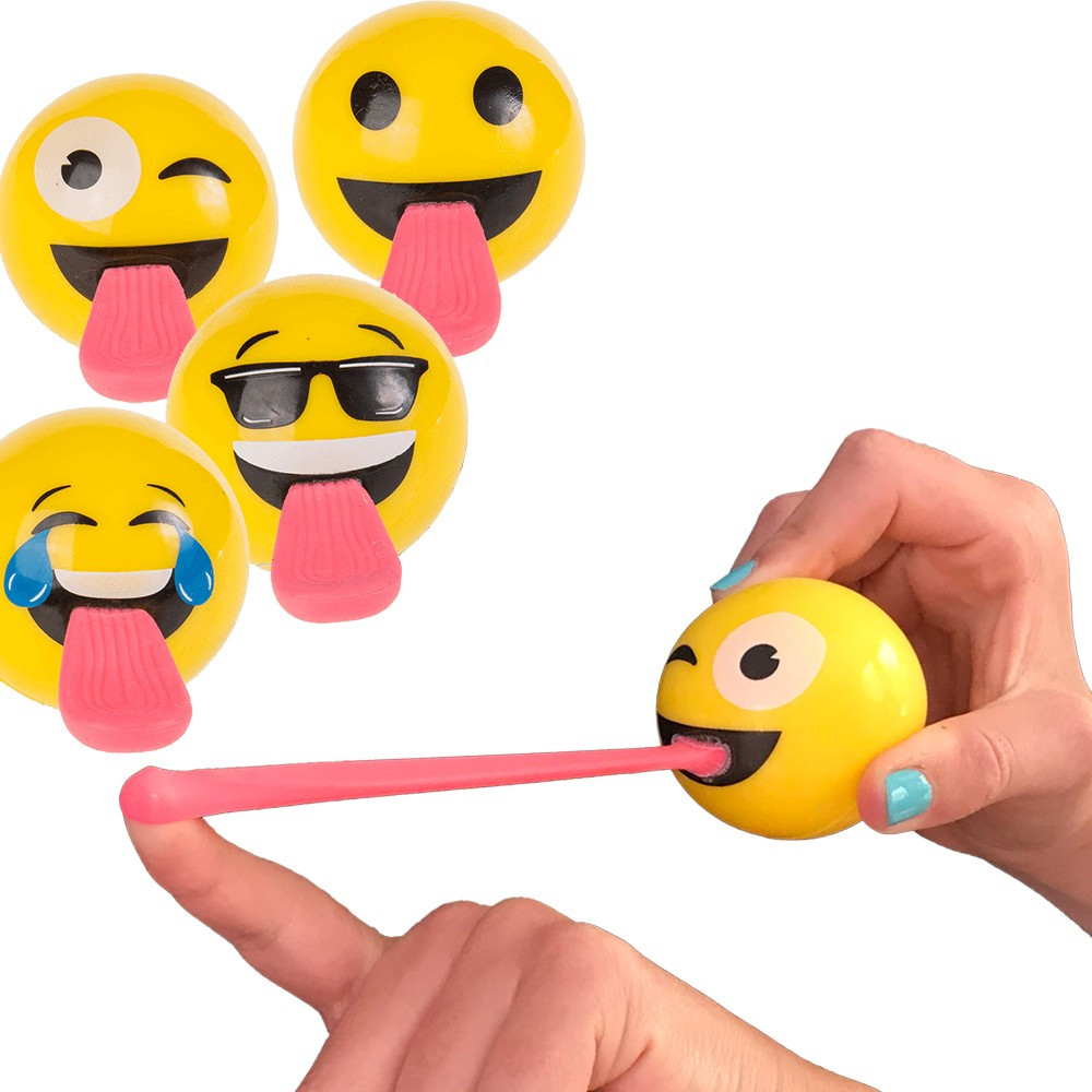 Balle rebondissante Emoji langue