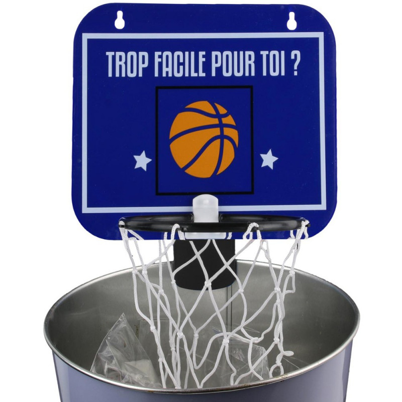 Panier de basket pour poubelle