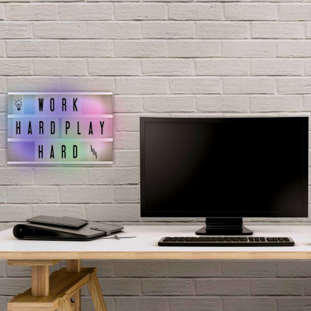 Lightbox A4, Lampe multicolore à messages