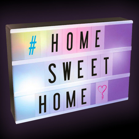 Lightbox A4, Lampe multicolore à messages