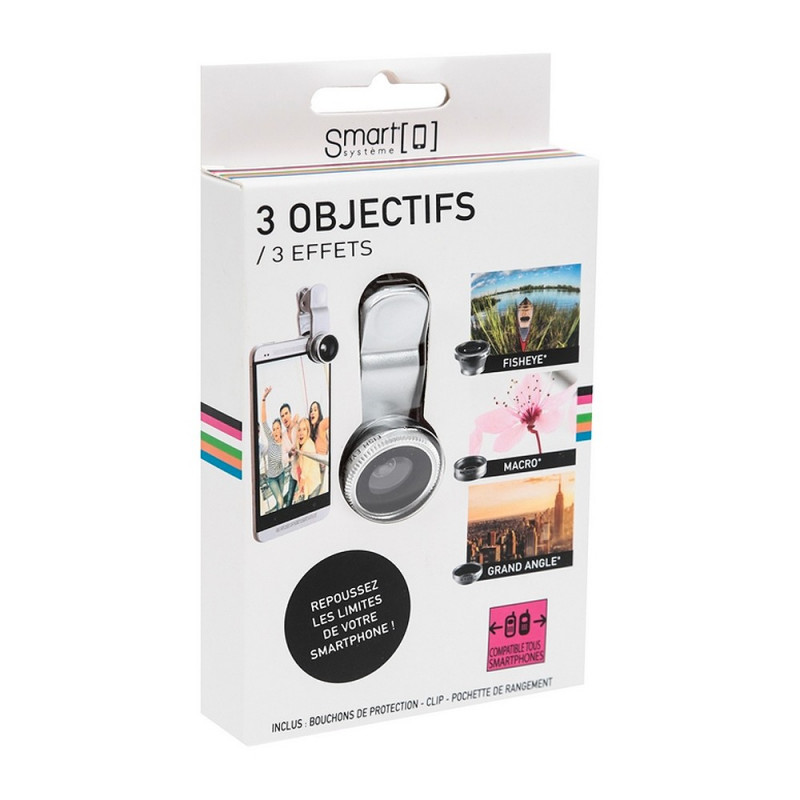 3 objectifs pour smartphone
