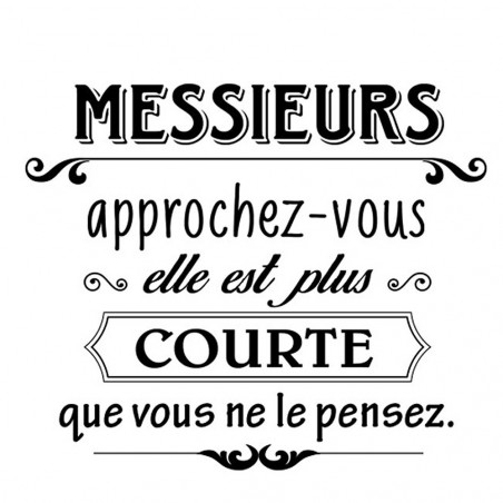 Sticker Messieurs approchez...