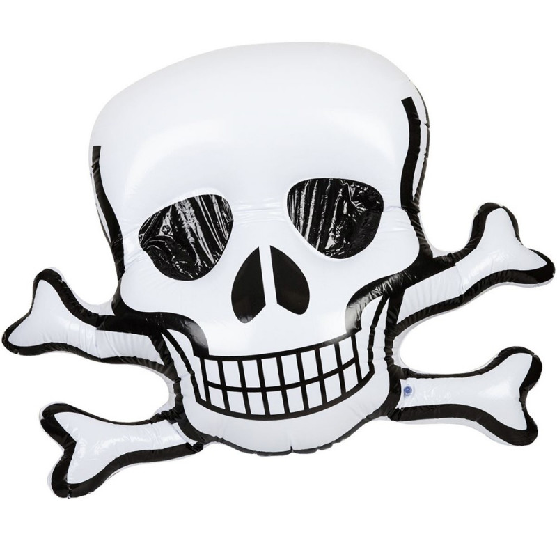 Tête de mort géante gonflable