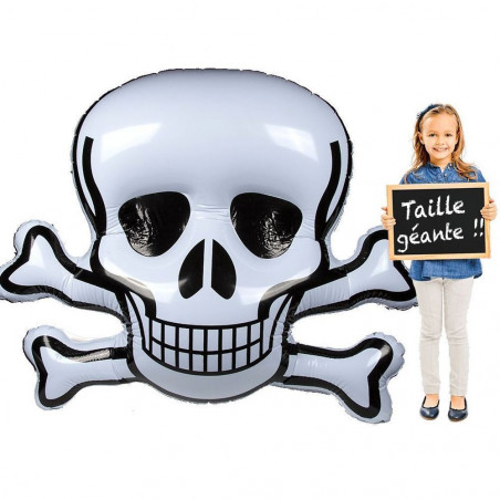 Tête de mort géante gonflable