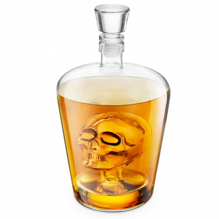 Carafe à whisky tête de mort