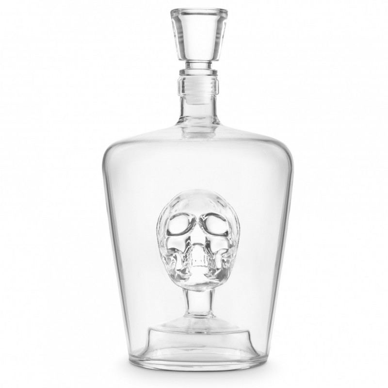 Carafe à whisky tête de mort