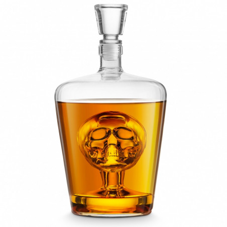Carafe à whisky tête de mort