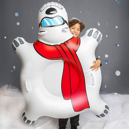 Luge gonflable ours polaire