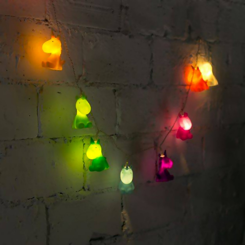 Guirlande licornes multicolores