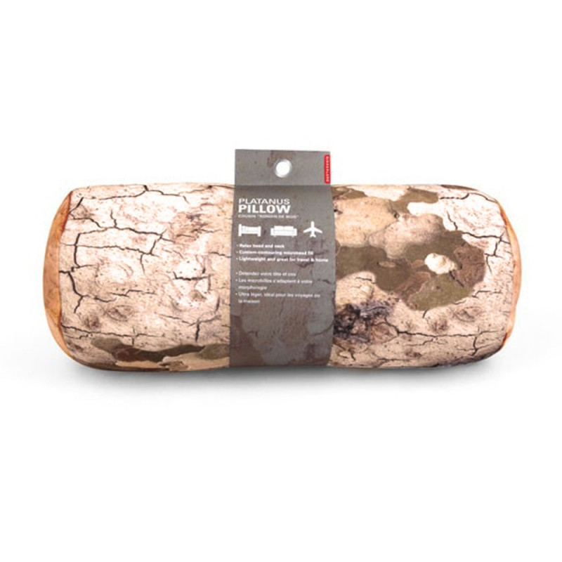 Coussin microbilles Bûche platane
