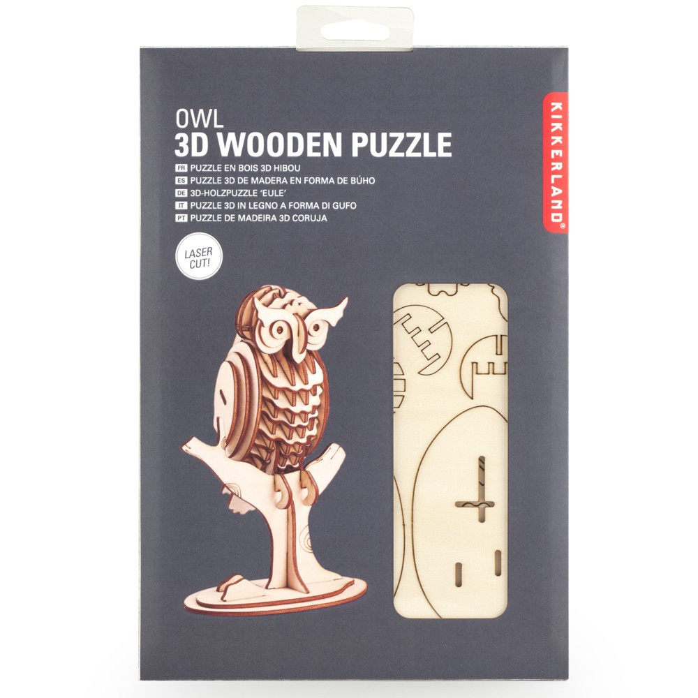 Puzzle bois 3D chouette