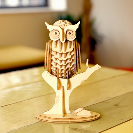 Puzzle bois 3D chouette