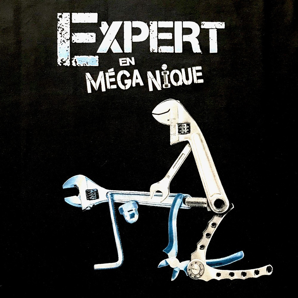 T-shirt humoristique Expert en MégaNique taille L
