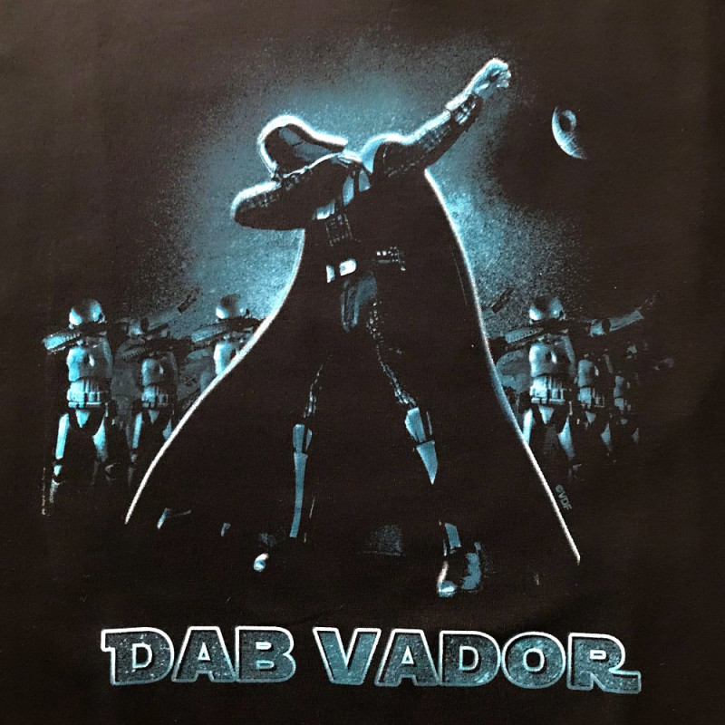 T-shirt humoristique Dab Vador taille L
