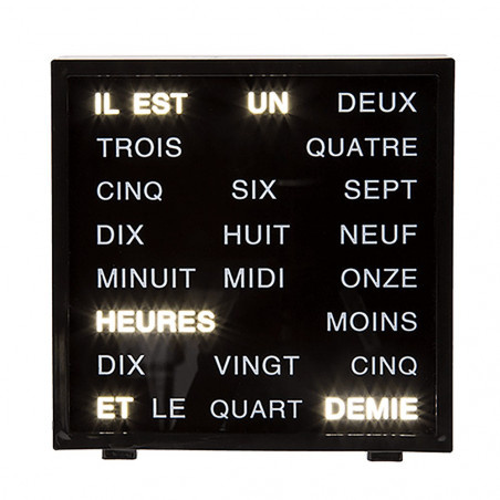 Horloge à mots LED