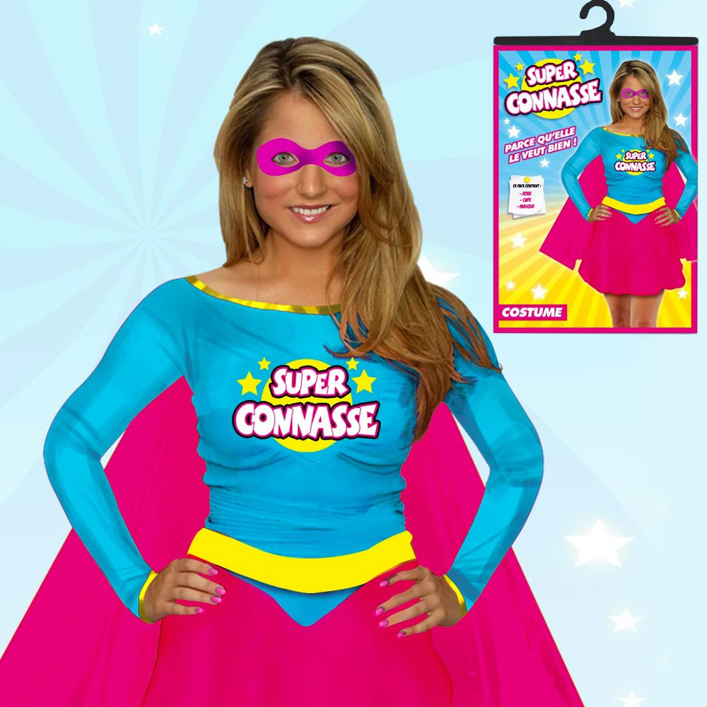 Déguisement Super Connasse – Costume Humoristique Femme - Mycrazystuff
